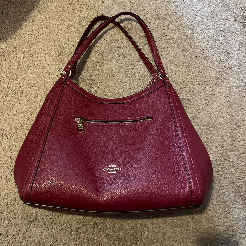 Coach Kristy Shoulder Bag Oxblood